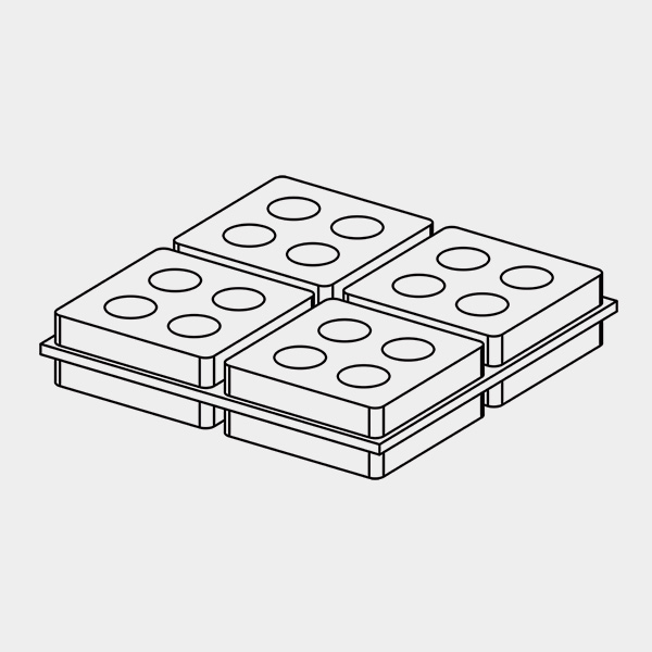 Waffle Anti Vibration Rubber Pad